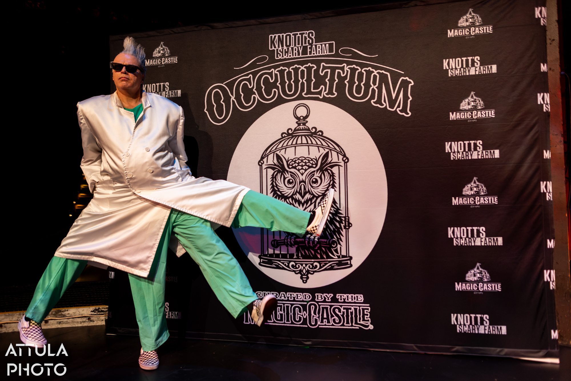 Magician Rudy Coby performing in Occultum at Knott's Scary Farm 2026