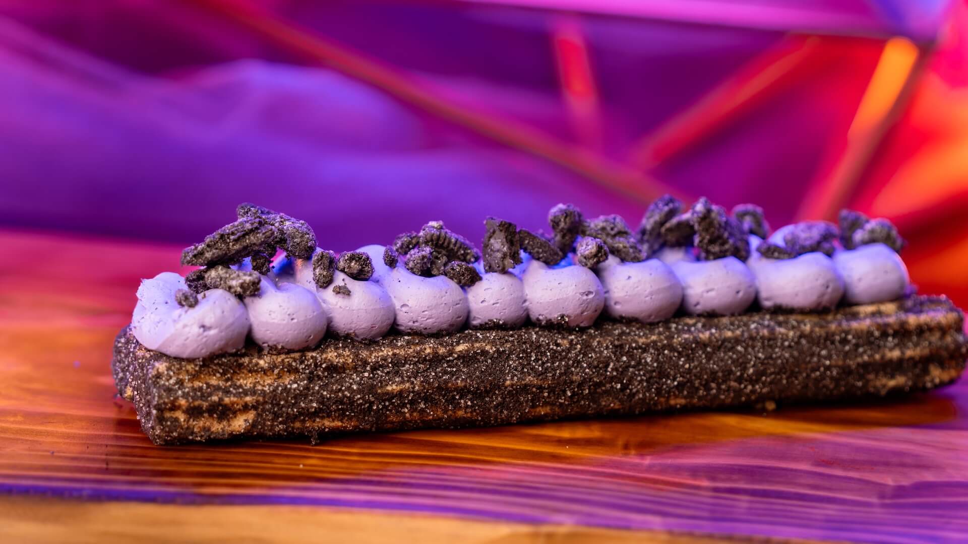 Ube Cheesecake Churro at Terran Treats for Halloween Time 2026 at Disney California Adventure