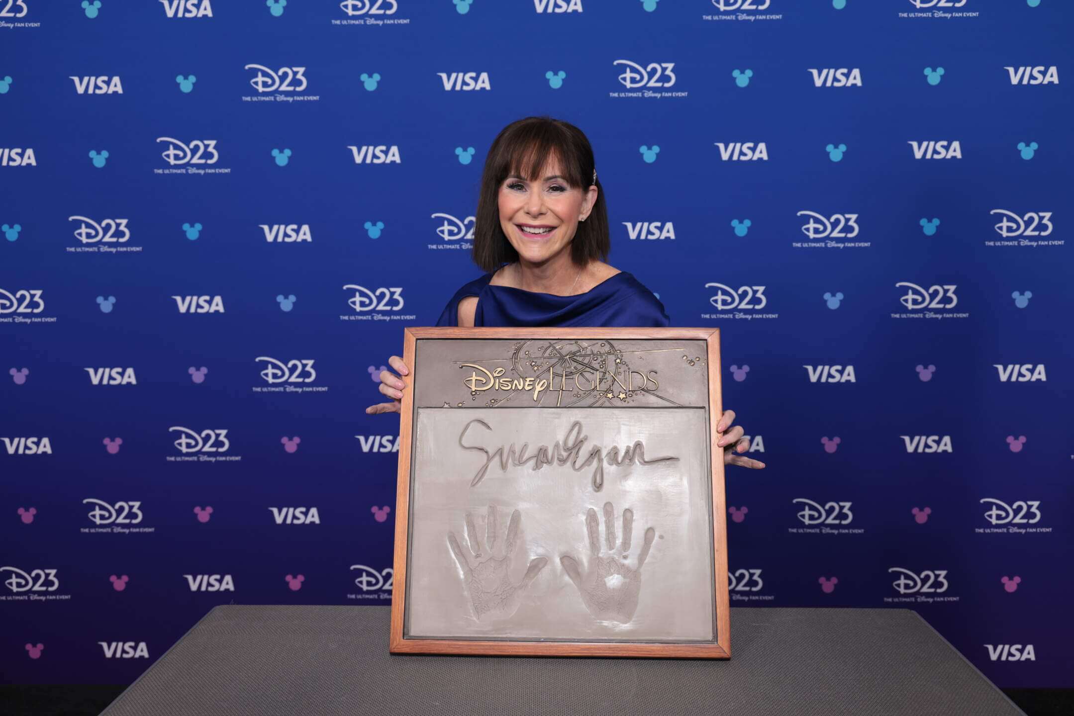 Susan Egan accepts her Disney Legends award at D23 2026