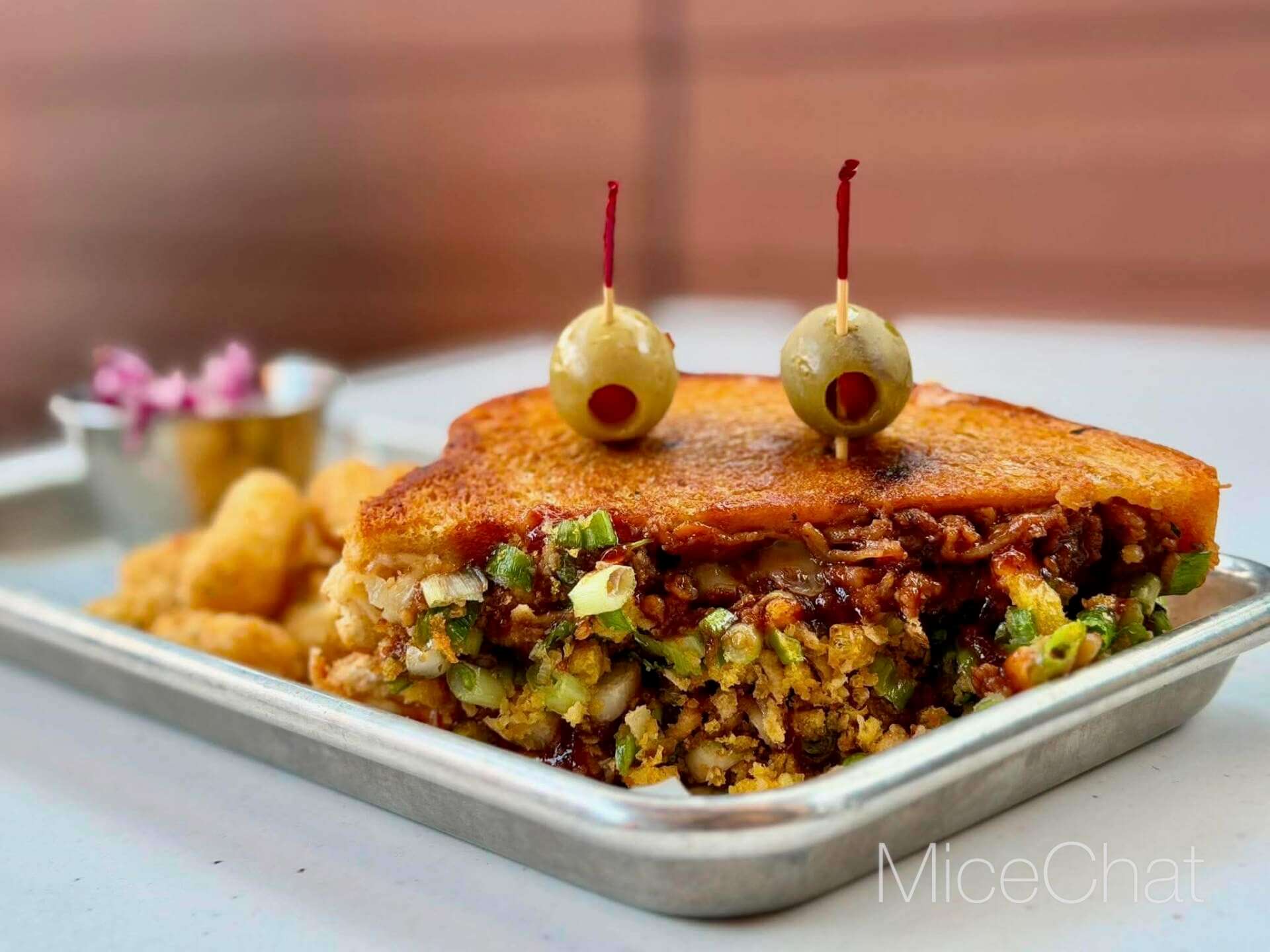 BBQ Pork Muenster Grilled Cheese from Pym Test Kitchen at Disney California Adventure