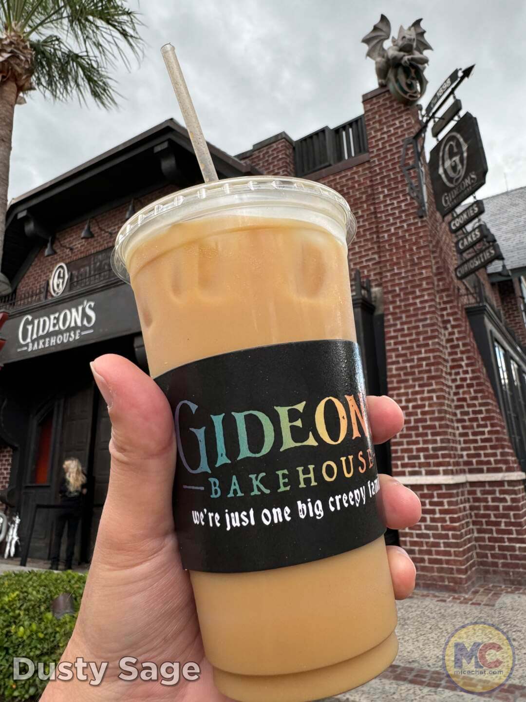 Peanut butter cold brew, the dairy-free iced coffee at Gideon's Bakehouse
