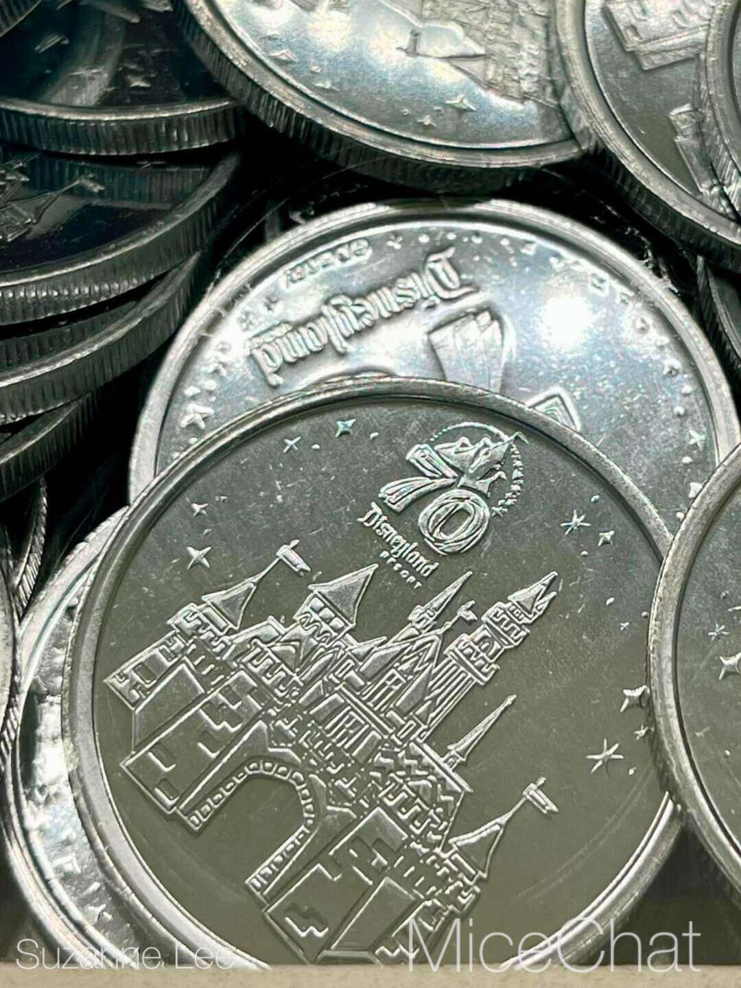 Disneyland 70th anniversary medallions