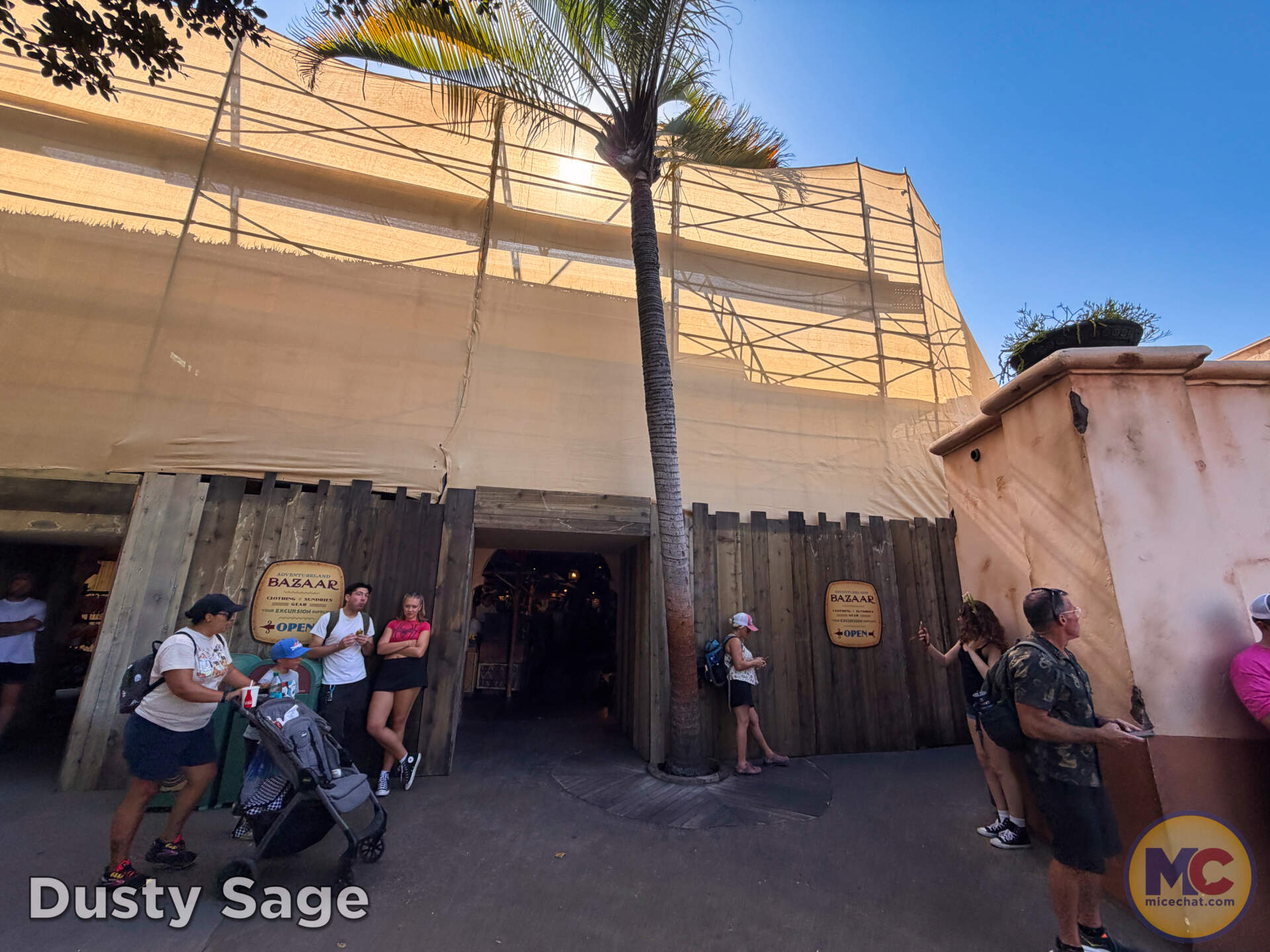 Adventureland Bazaar scrims at Disneyland
