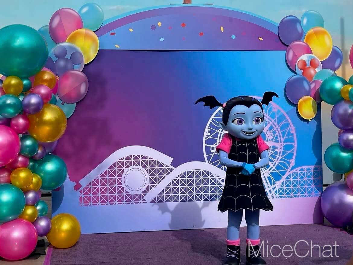 Vampirina meets guests at the Disneyland Resort during Halloween Time