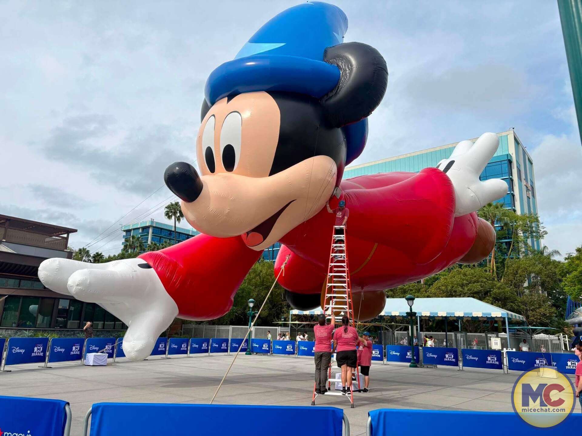 Macy's Sorcerer Mickey, Inflatable Surprise at Disneyland as New Macy’s Mickey Collection Debuts