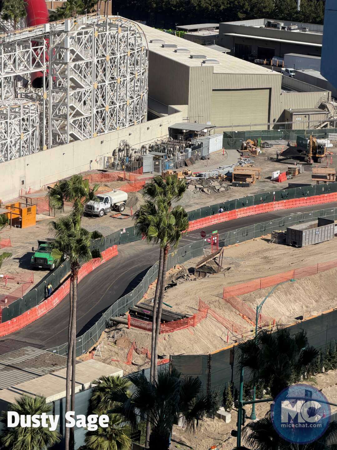 Earth moving at the Coco attraction construction site