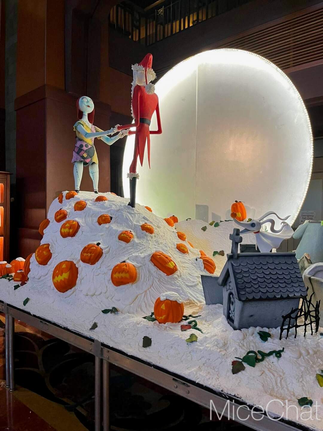 Chocolate Halloween showpiece at Disney's Grand Californian Hotel