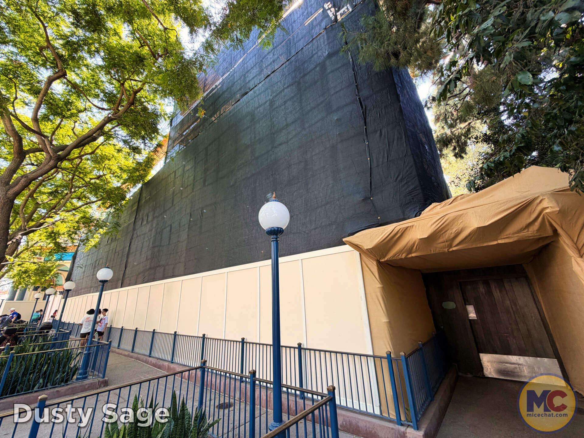 Exterior refurbishment at The Little Mermaid ~ Ariel's Undersea Adventure