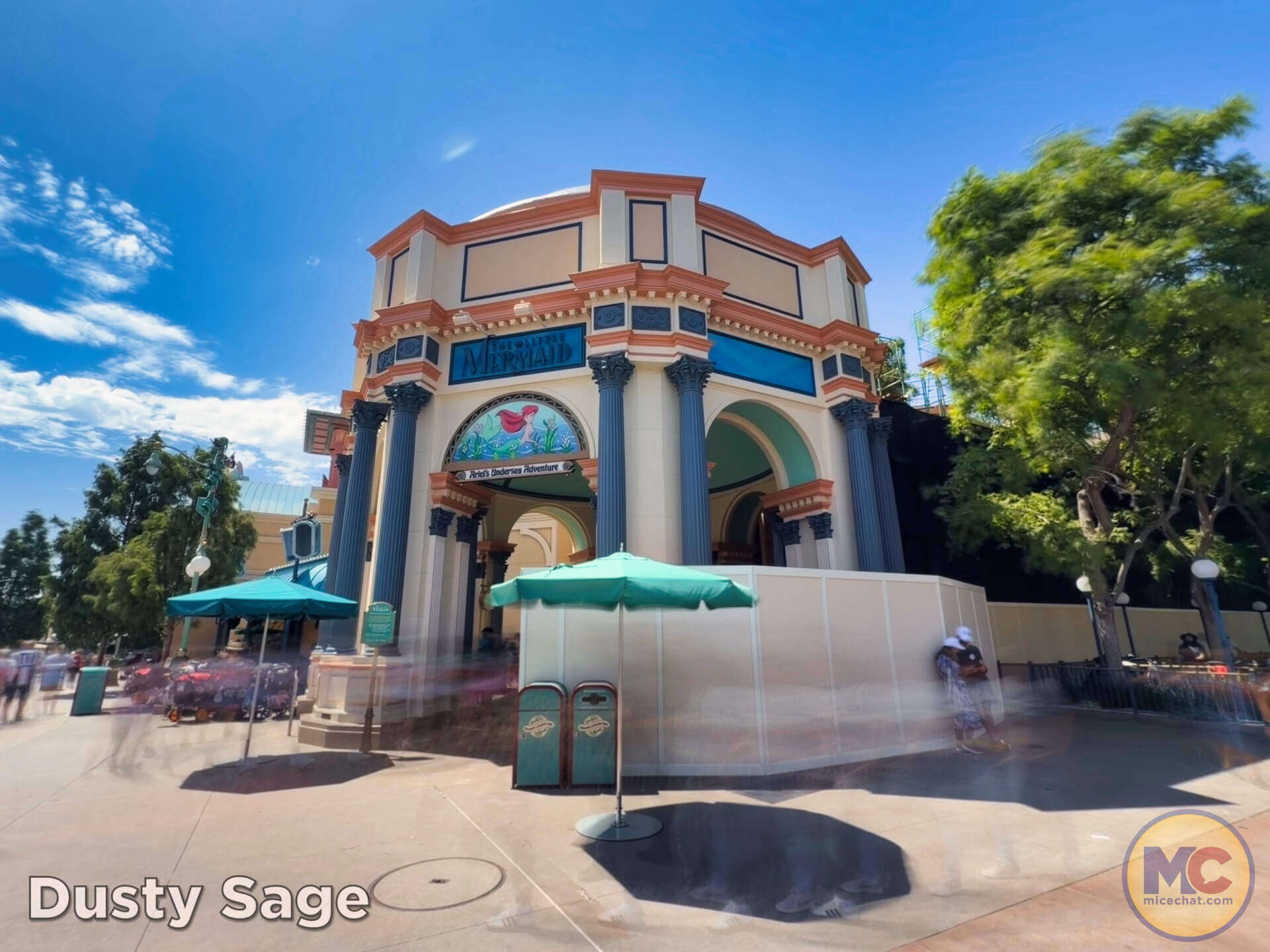 Construction walls at The Little Mermaid ~ Ariel's Undersea Adventure