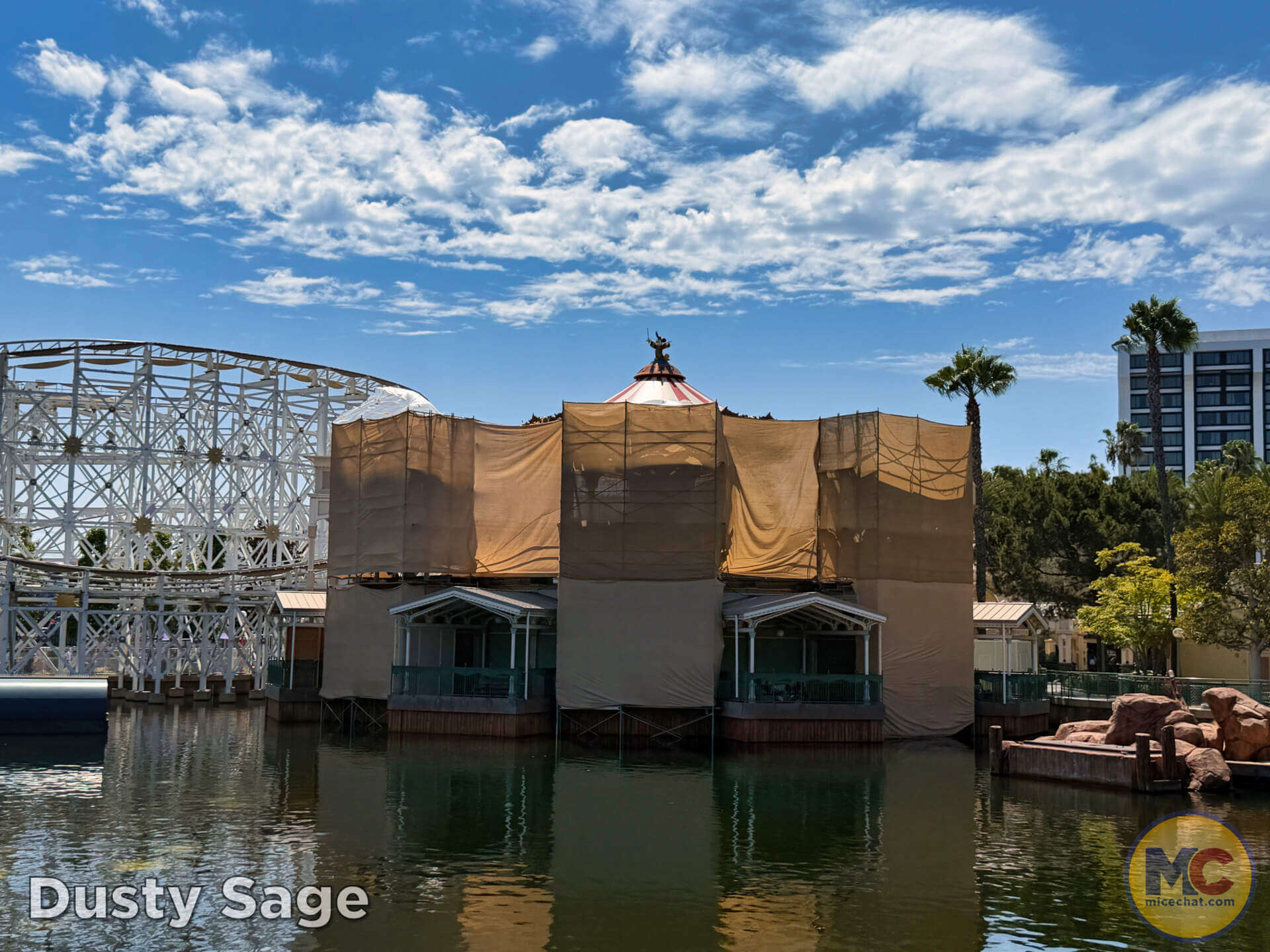 Silly Symphony Swings refurbishment at Disney California Adventure