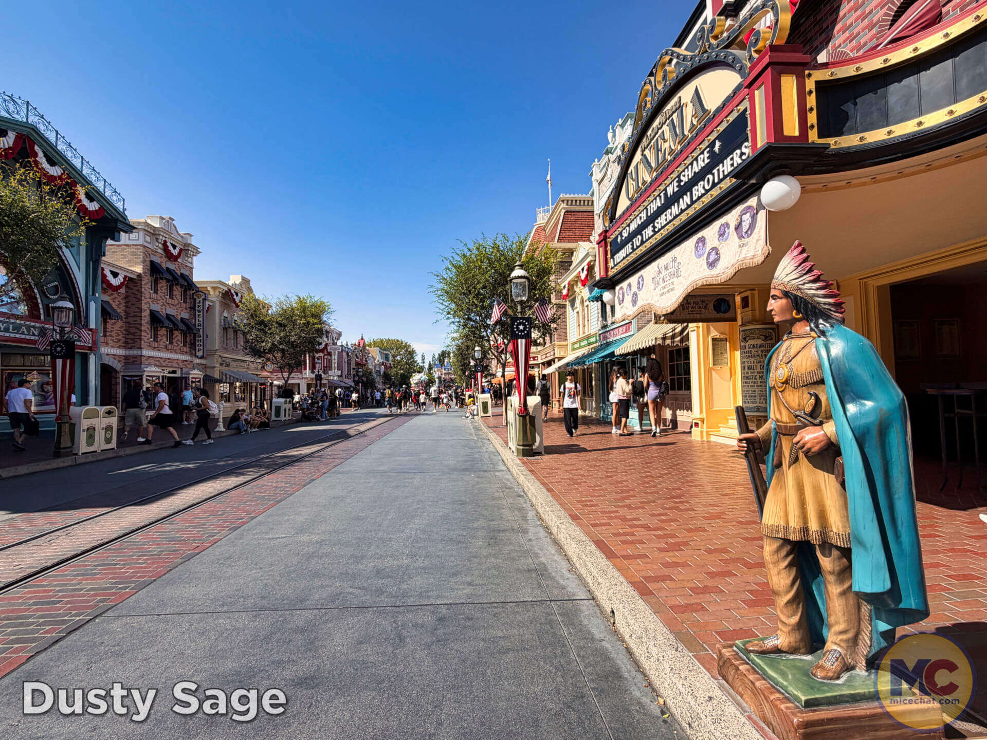 Empty Main Street U.S.A. at Disneyland