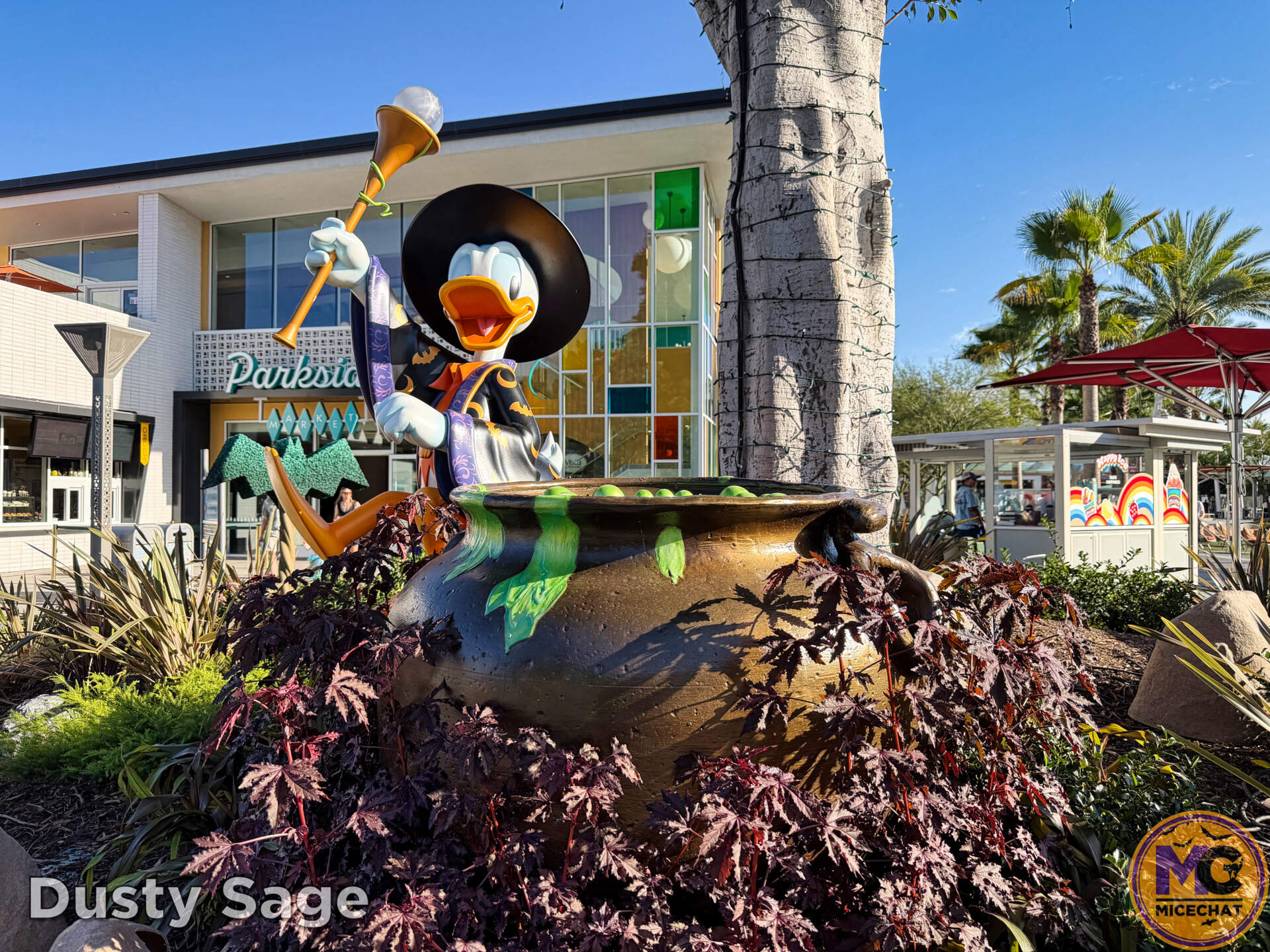 Donald Duck pumpkin display for Halloween Time at Downtown Disney