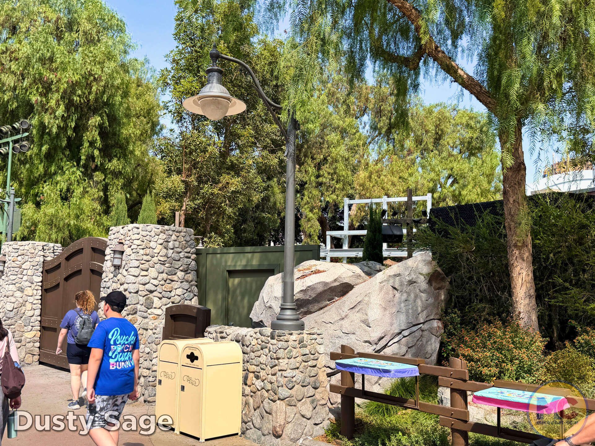Construction along the parade route at Disney California Adventure