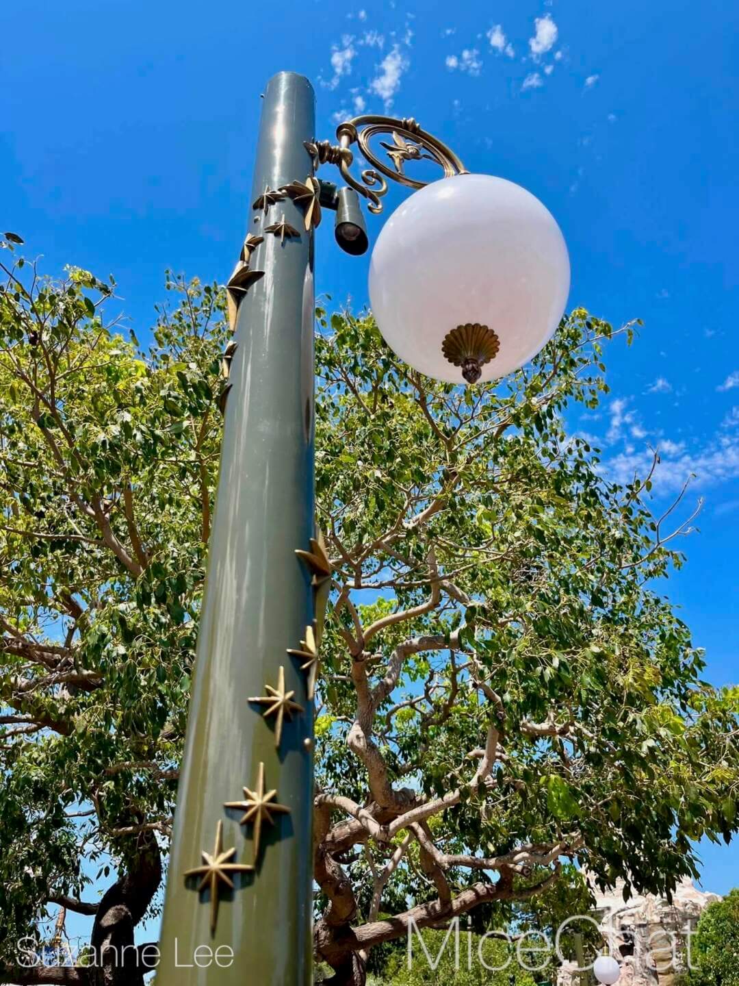 New Tinker Bell lamp post in the Disneyland hub