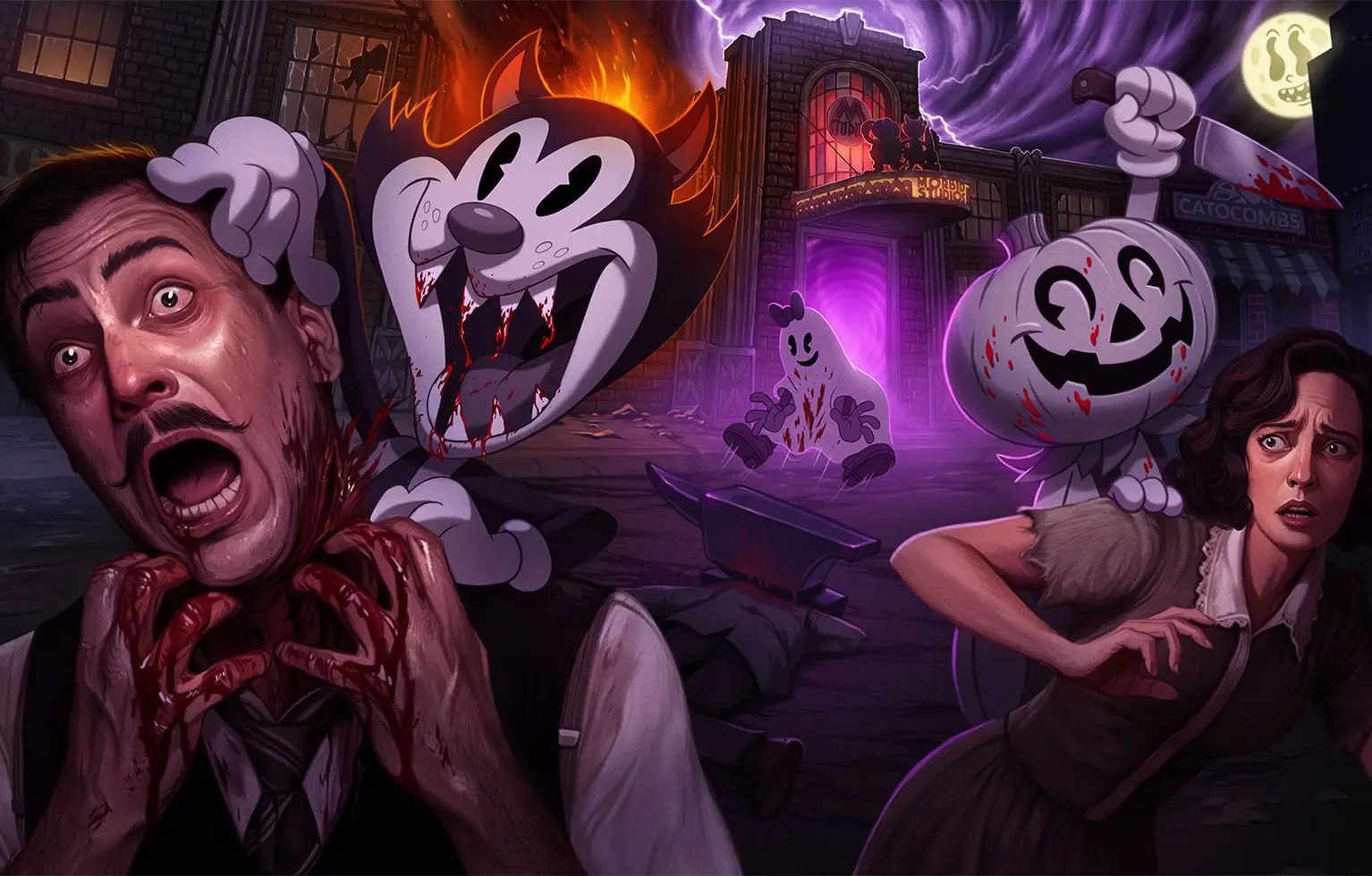 Inked key art at Knott's Scary Farm 2026