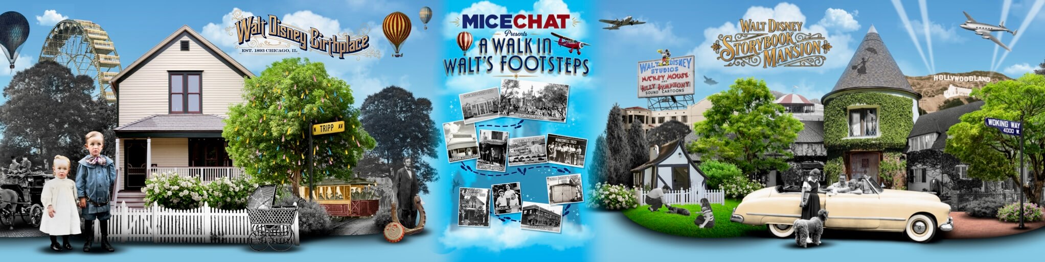 MiceChat Presents A Walk in Walt's Footsteps D23 2026 booth composite