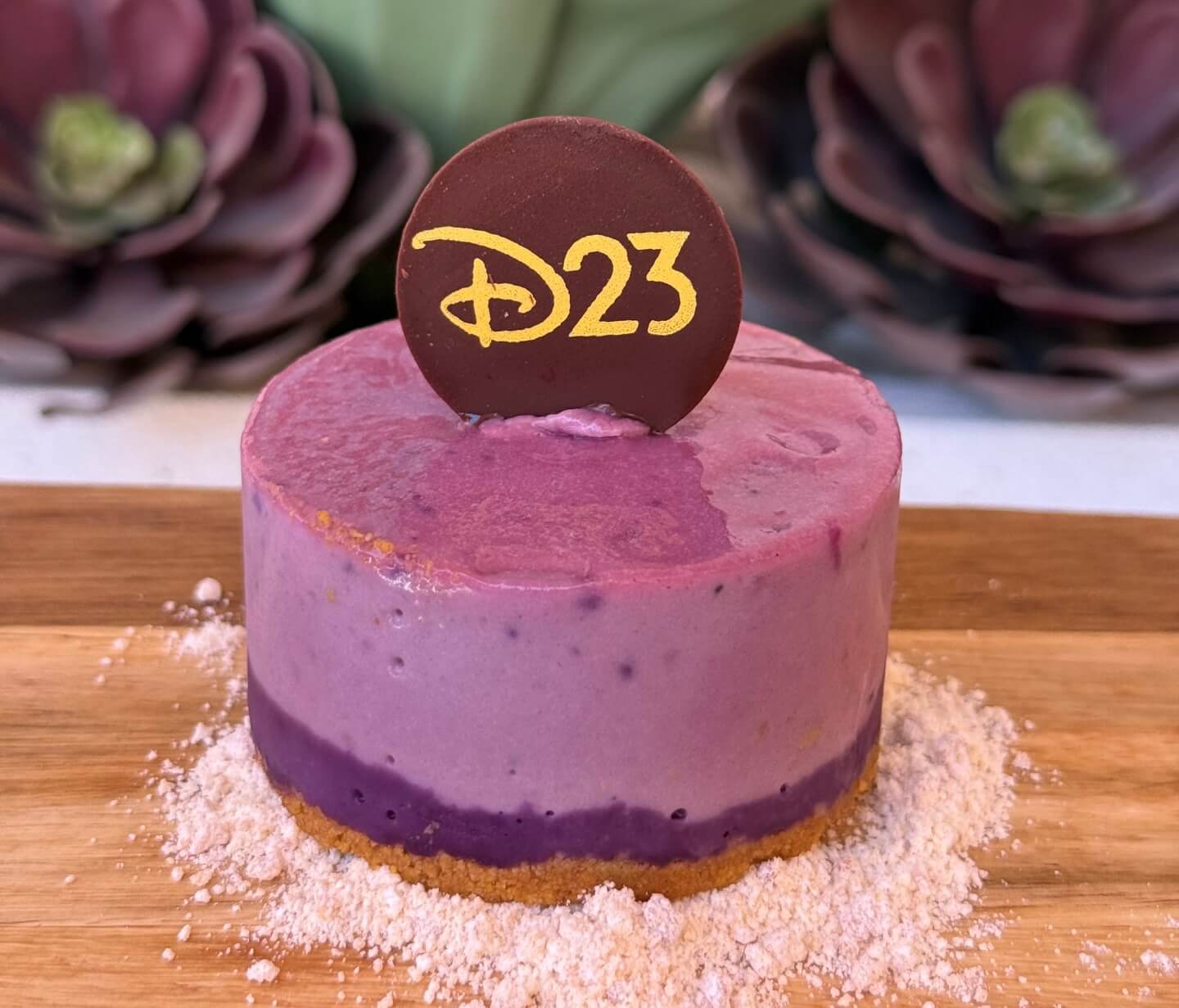 Family Gold Ube Cheesecake from Parkside Market at Downtown Disney
