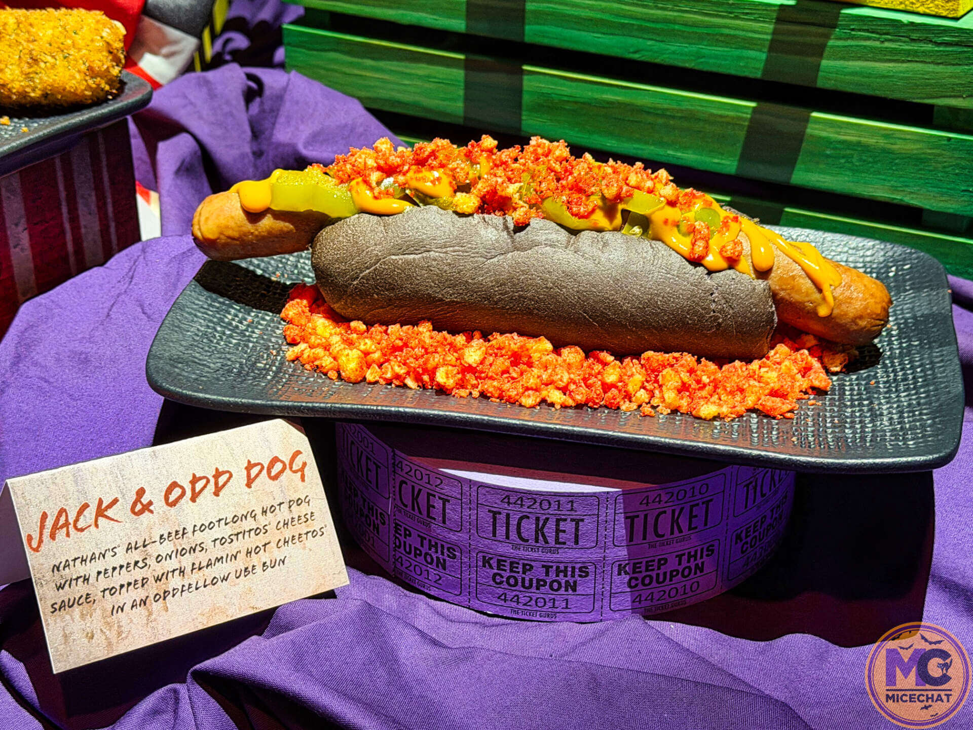 The Jack and Odd Dog footlong hot dog at Halloween Horror Nights 2026