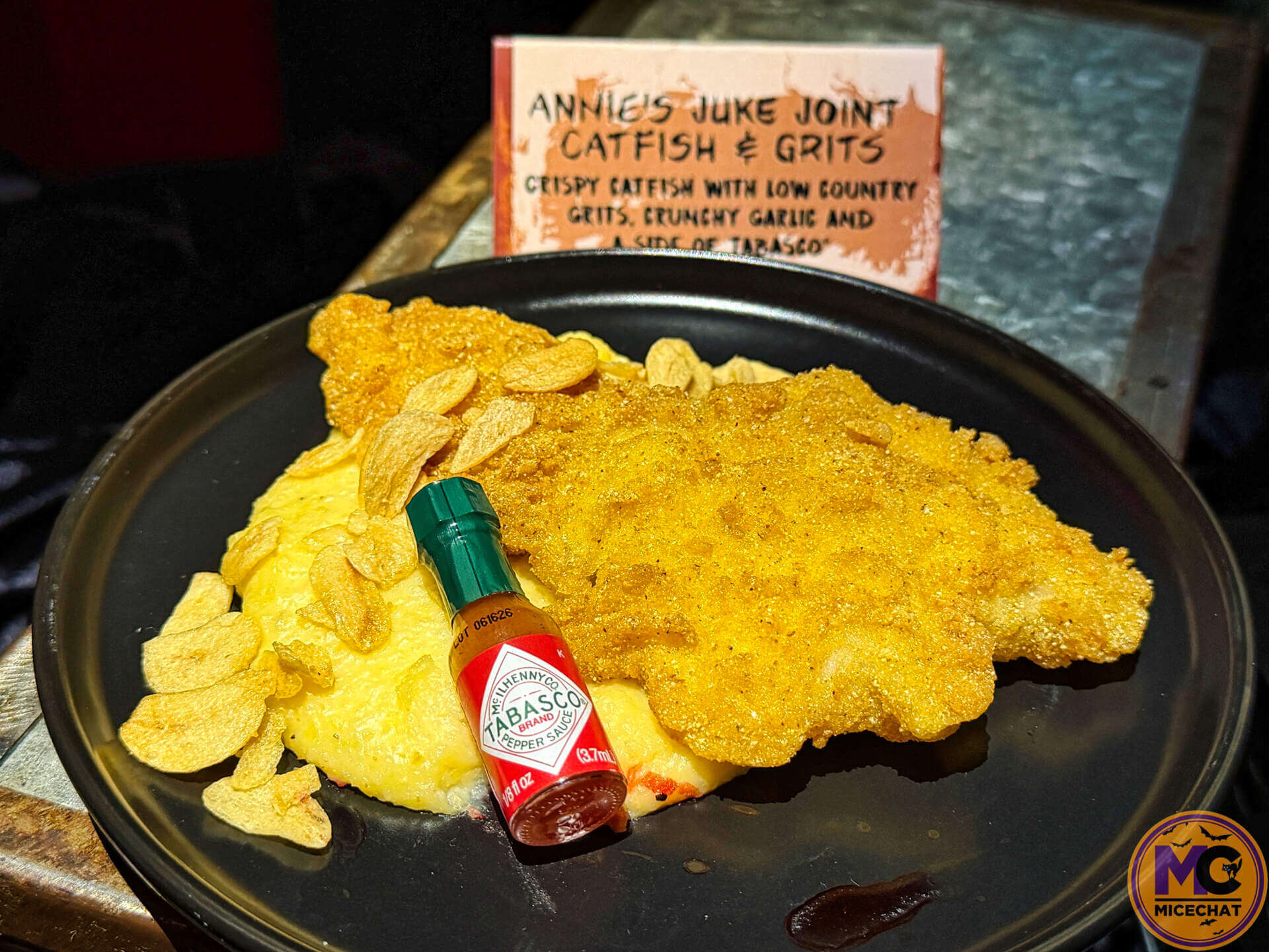 Annie's Juke Joint Catfish and Grits, the Sinners specialty dish at HHN 2026