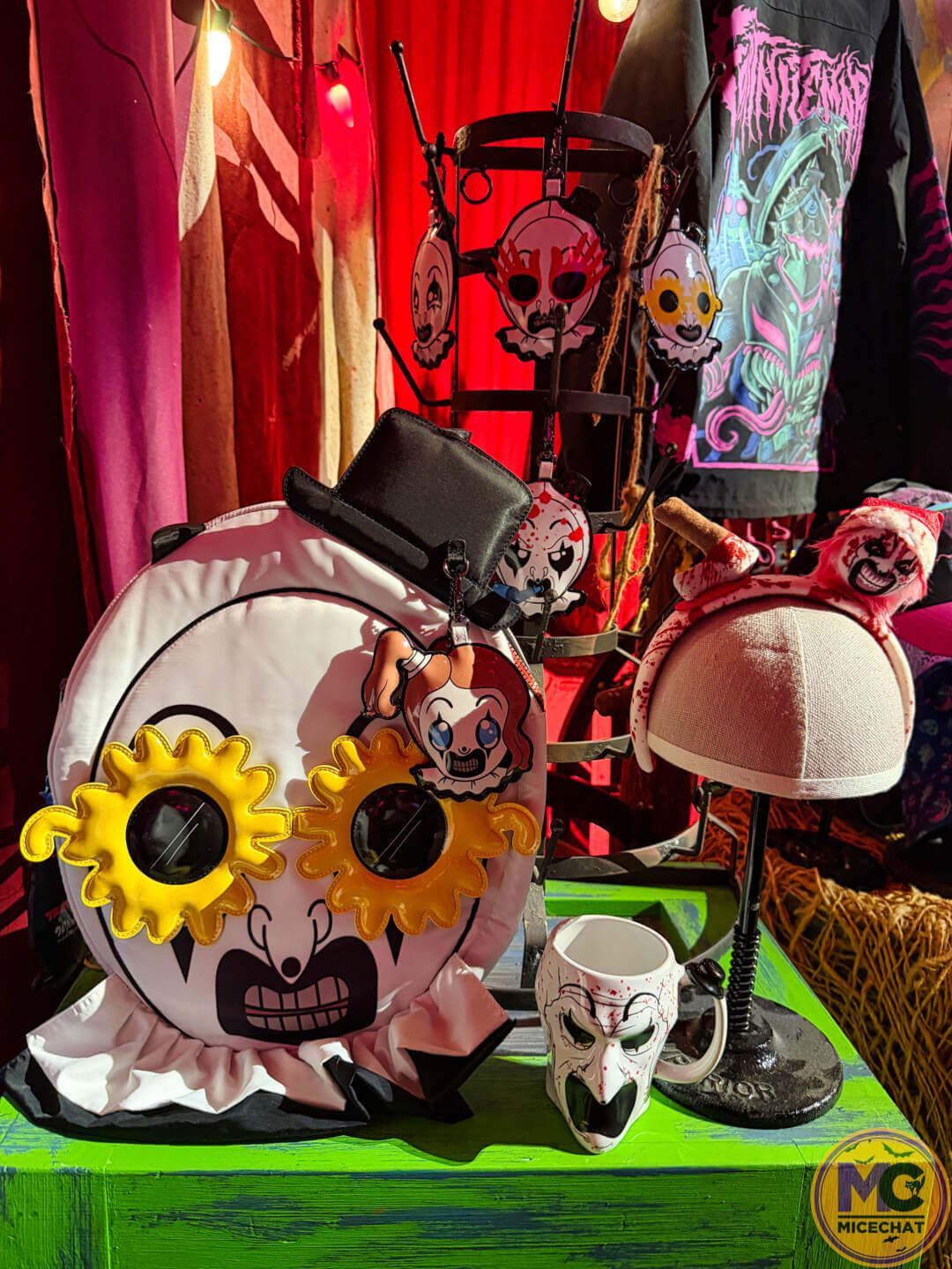 Clown masks, mugs and accessories at Halloween Horror Nights 2026