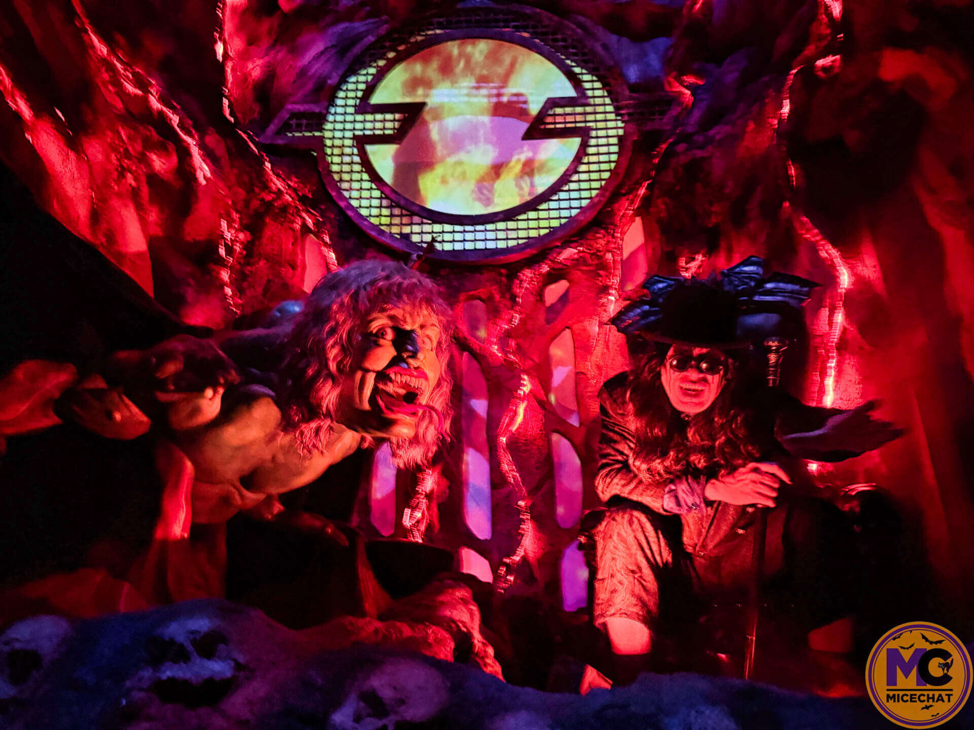 The Bark at the Moon werewolf inside the Ozzy Osbourne Prince of Darkness house