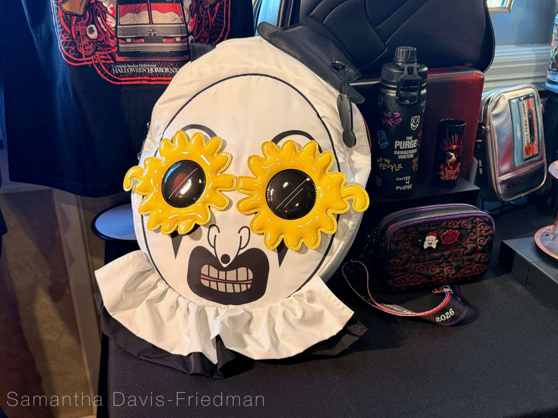 Art the Clown Terror Tram bag from the Halloween Horror Nights 2026 merchandise collection