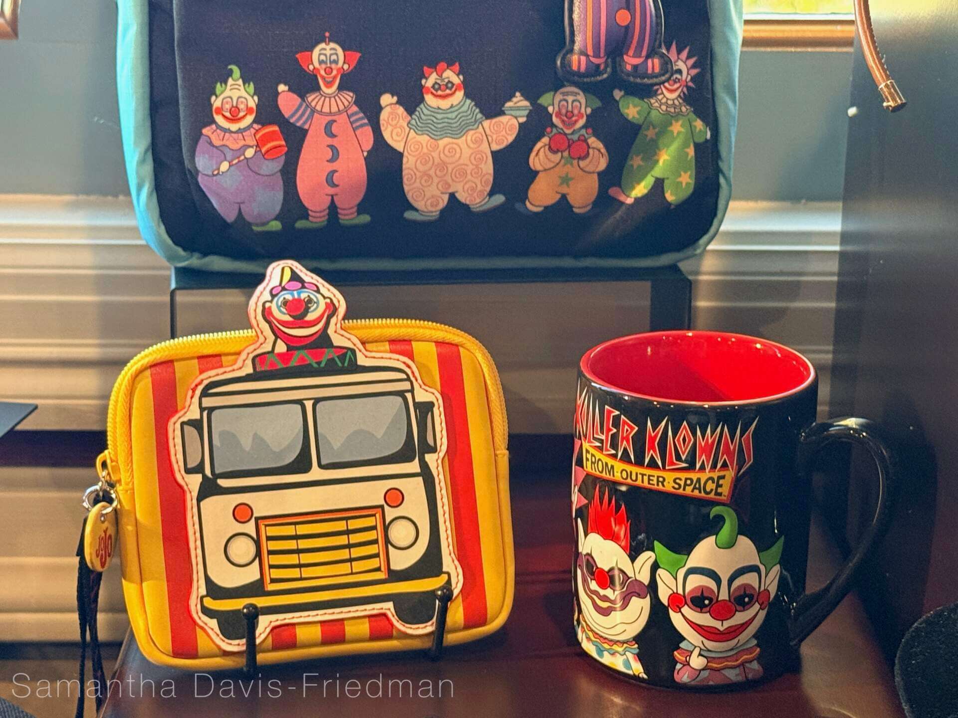 Killer Klowns from Outer Space merchandise display at Universal Studios Hollywood