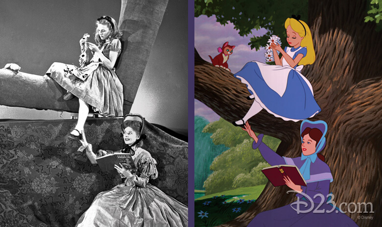 Live-action reference for Alice in Wonderland