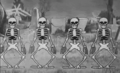 Animated clip from Walt Disney's 1929 Silly Symphony The Skeleton Dance