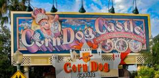 Yesterland: Original Corn Dog Castle on Route 66 at Paradise Pier
