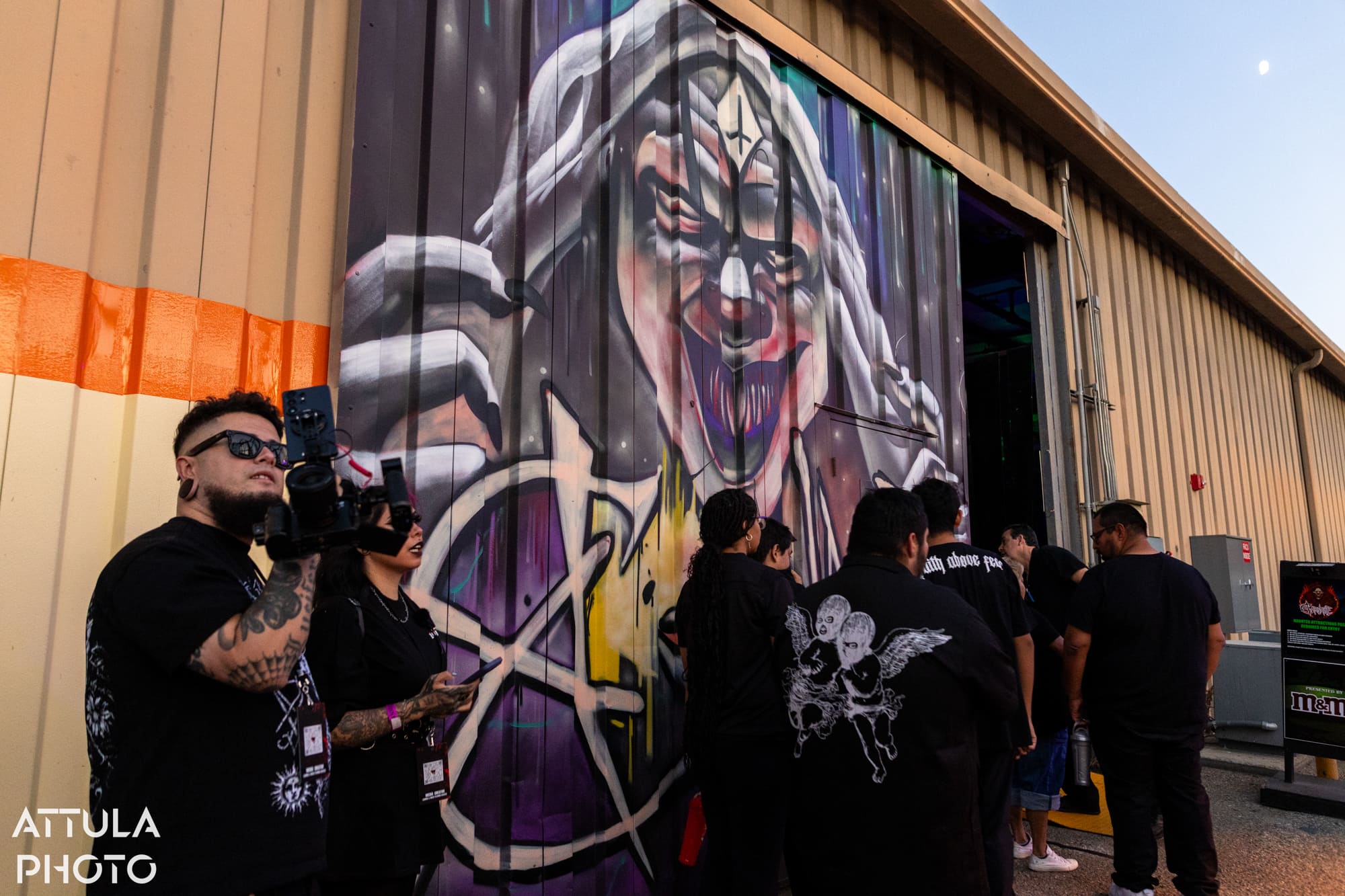Carnage clown maze at Fright Fest 2026, Six Flags Magic Mountain