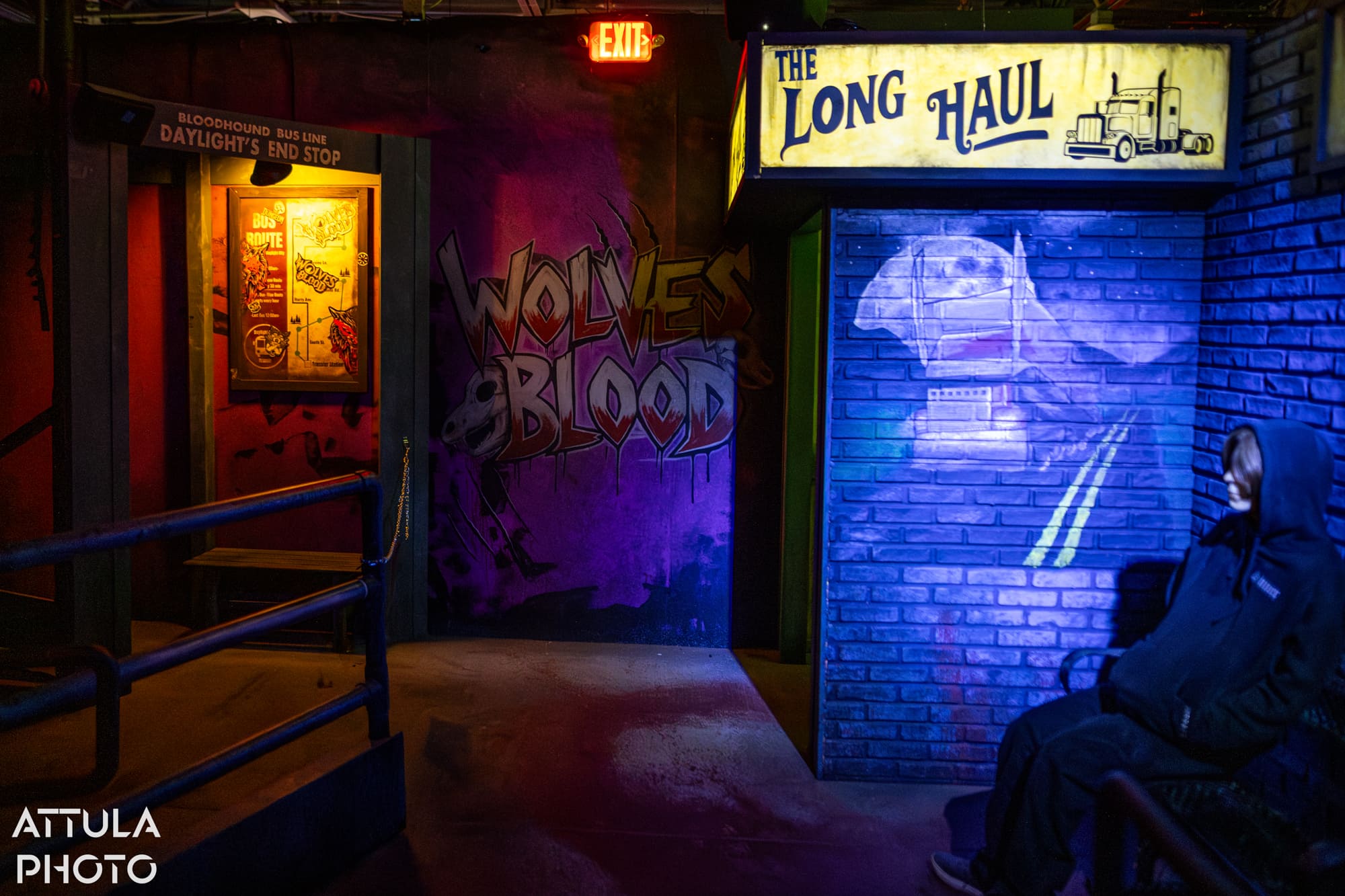 Werewolf-ravaged small town set inside the Wolves' Blood maze at Six Flags Magic Mountain Fright Fest 2026