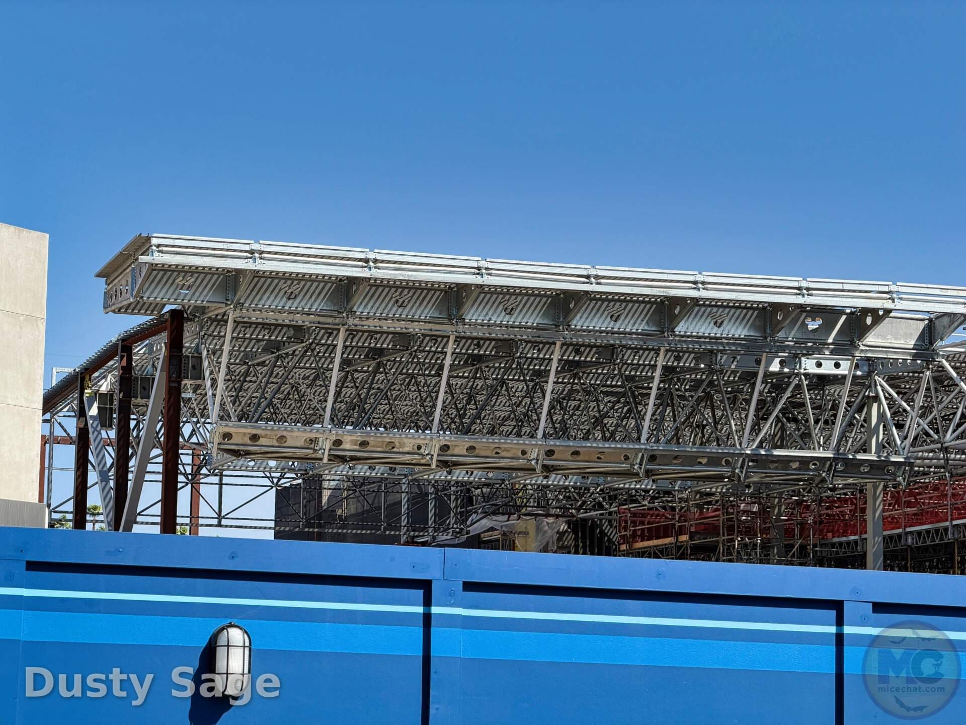 Ongoing construction in Avengers Campus at Disney California Adventure
