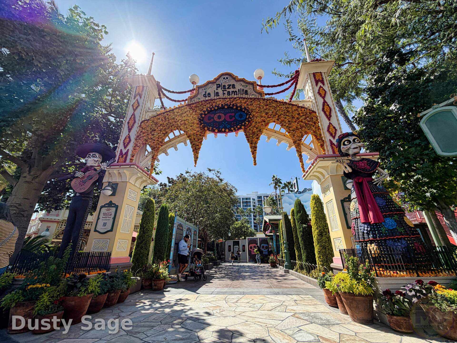 The old gazebo removed at Paradise Gardens Park at Disney California Adventure