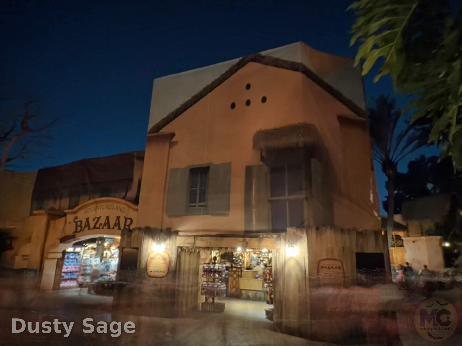 Adventureland Bazaar under construction at Disneyland
