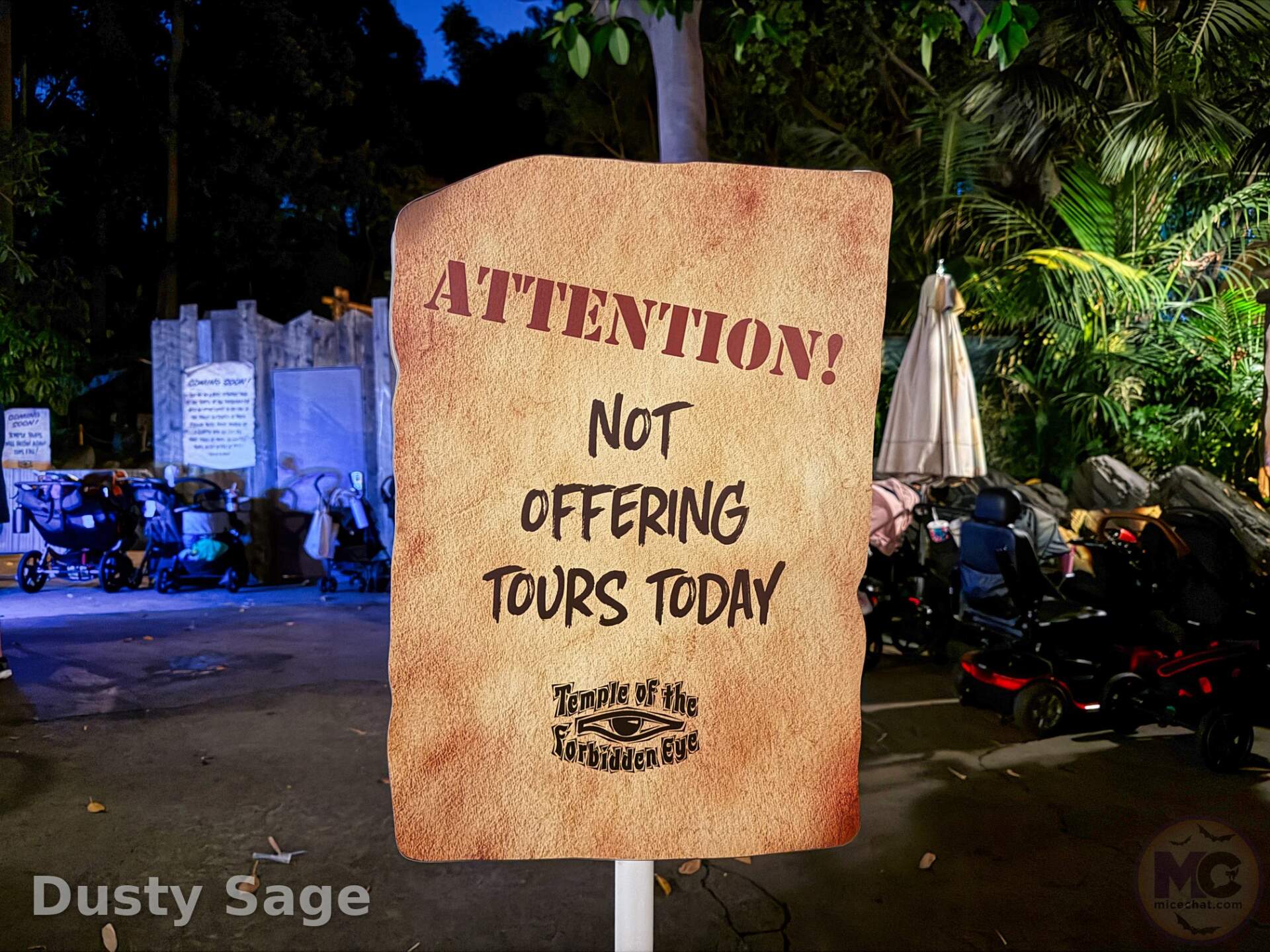 Indiana Jones Adventure closed for refurbishment at Disneyland