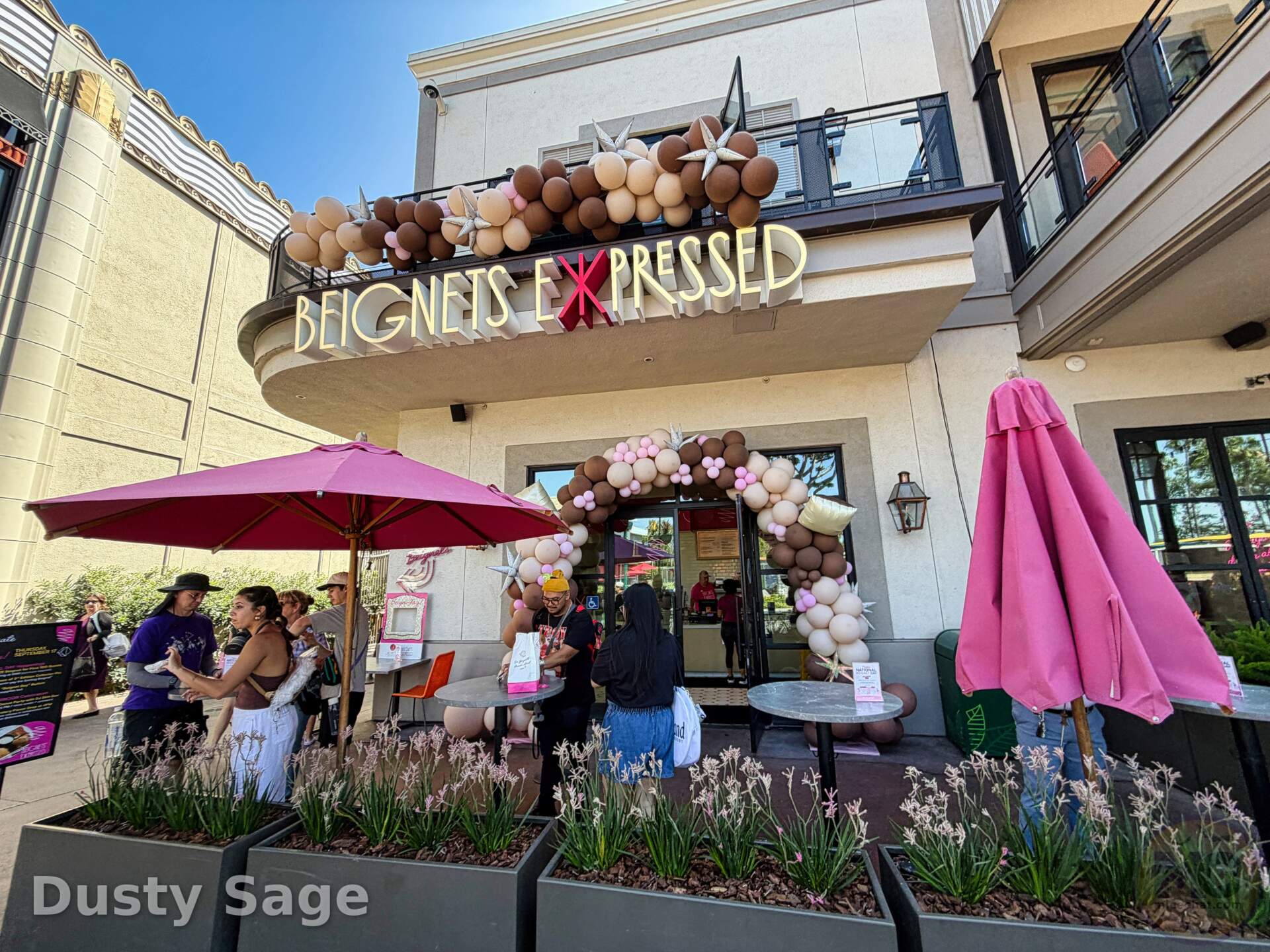 Mickey-shaped beignets from Beignets Expressed in Downtown Disney