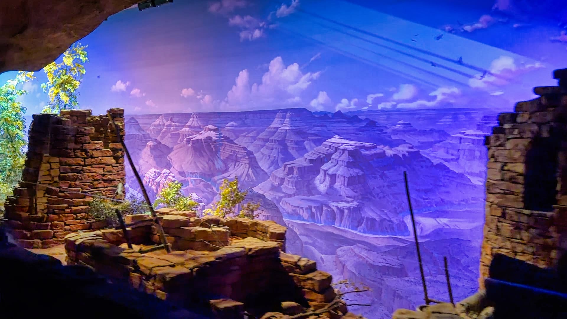 Disneyland Railroad Grand Canyon diorama back after refurbishment