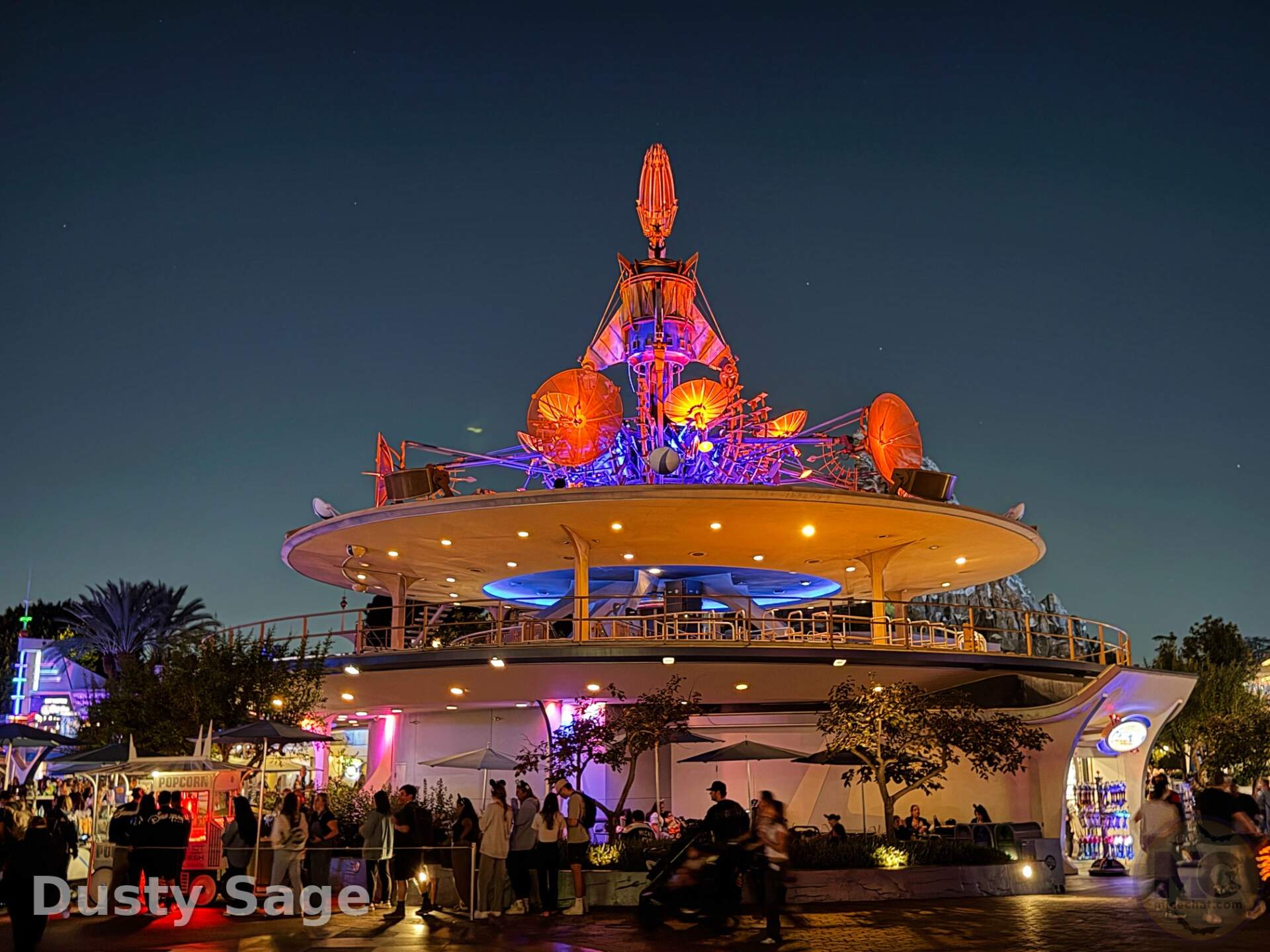 Rocket Tower Plaza in Tomorrowland at Disneyland