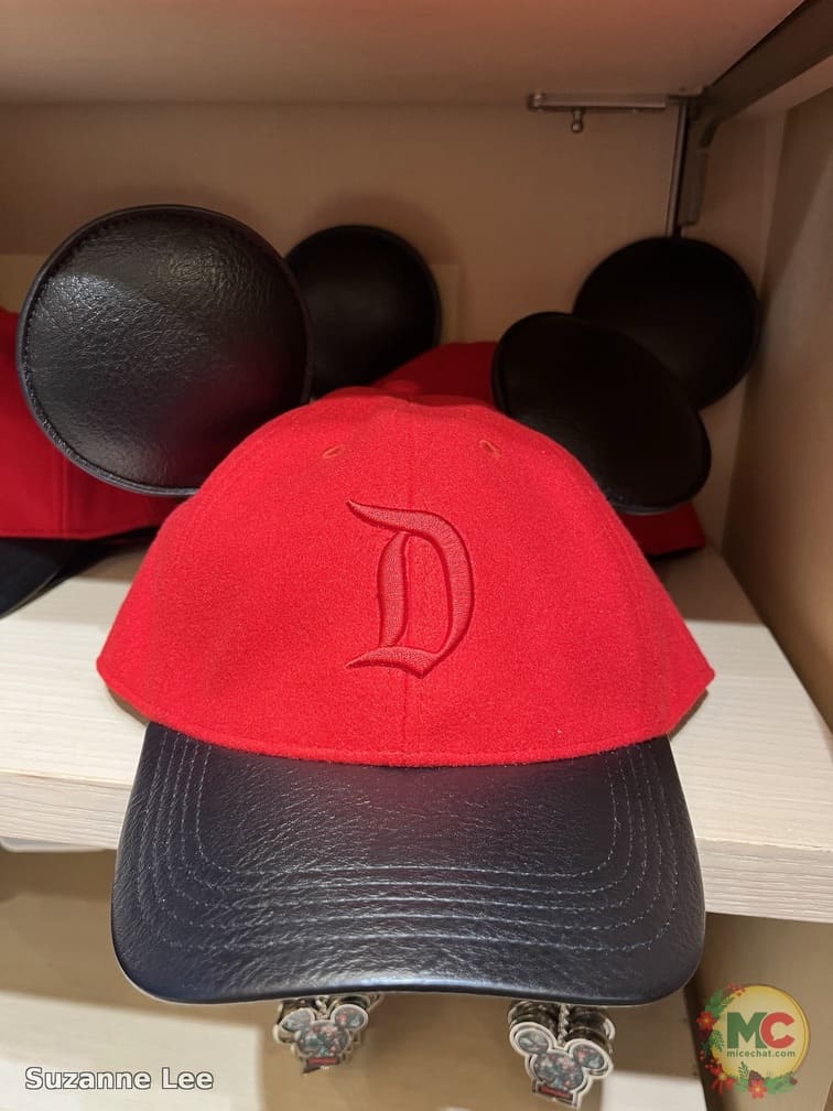 red cap with Mickey ears and D
