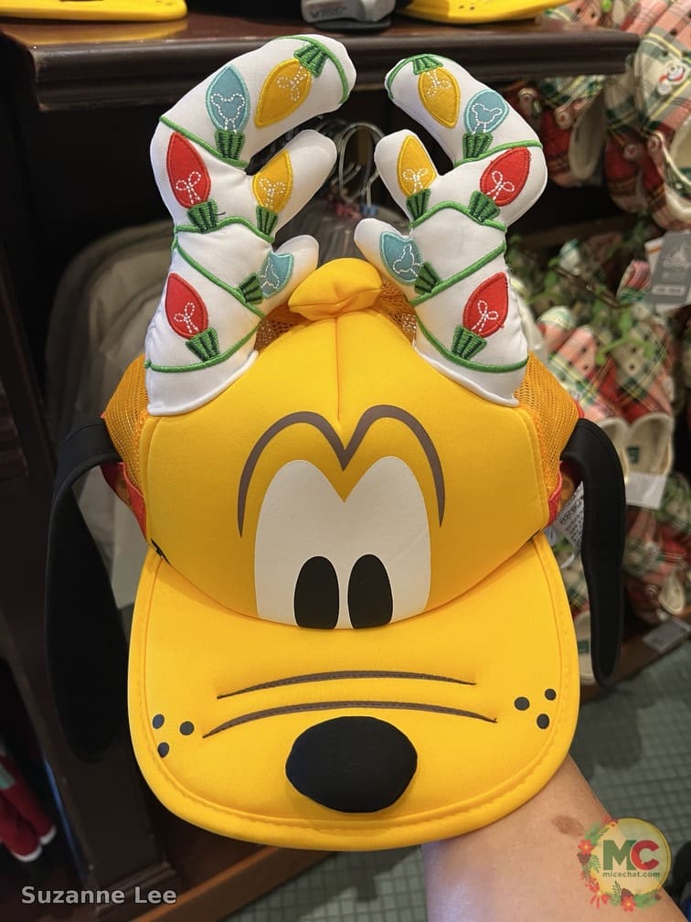 Pluto cap with reindeer antlers