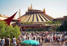 Yesterland: Retro Space Mountain, Presented by FedEx, at Disneyland Yesterland: Retro Space Mountain, Presented by FedEx, at Disneyland